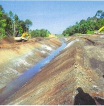 Primary Canal before application of Geocrete mix
