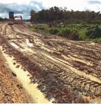 Farm Road - before application of Geocrete