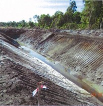 Primary Canal before application of Geocrete mix