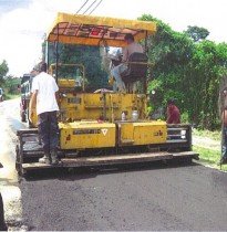 Application of cheap seal at Geocrete road pavement surface