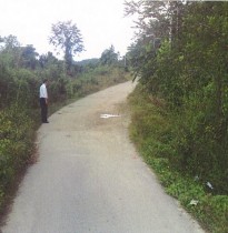 Existing road before stabilzation
