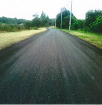Geocrete pavement with asphalt surfacing (40mm thickness)