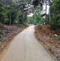 After stabilization of farm road