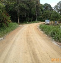 After stabilization of main road